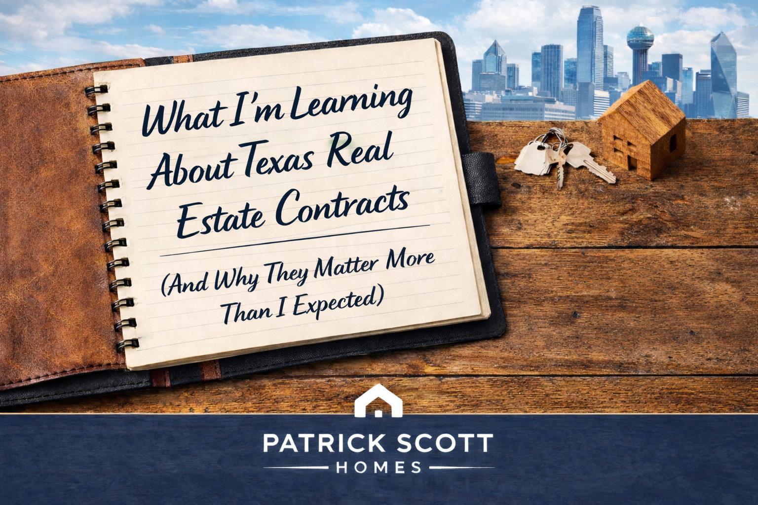 What I’m Learning About Texas Real Estate Contracts (And Why They Matter More Than I Expected)
